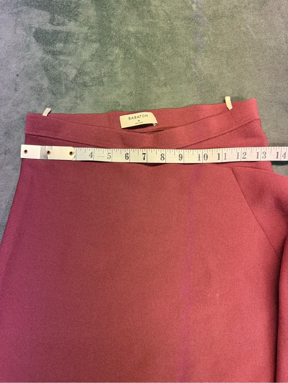 Babaton Pamella Plum Midi Skirt with Flutter - Picture 8 of 9